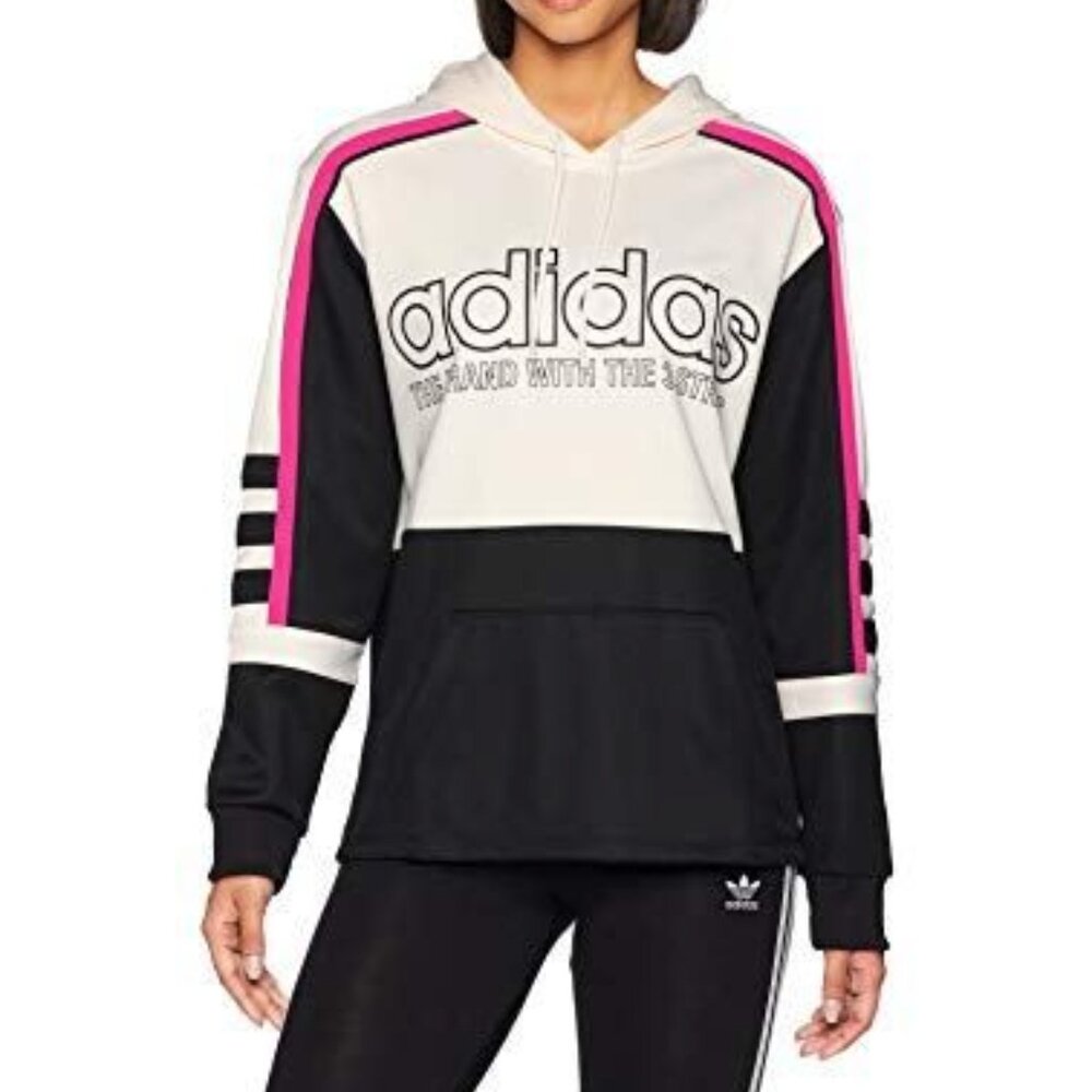 Adidas Originals Women's Racing Hooded Sweatshirt Oversized Hoodie Gorpcore - M